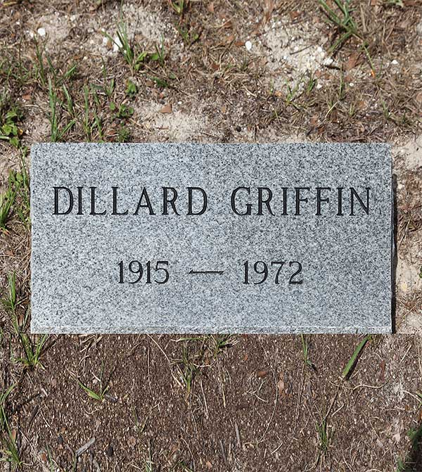 Dillard Griffin Gravestone Photo