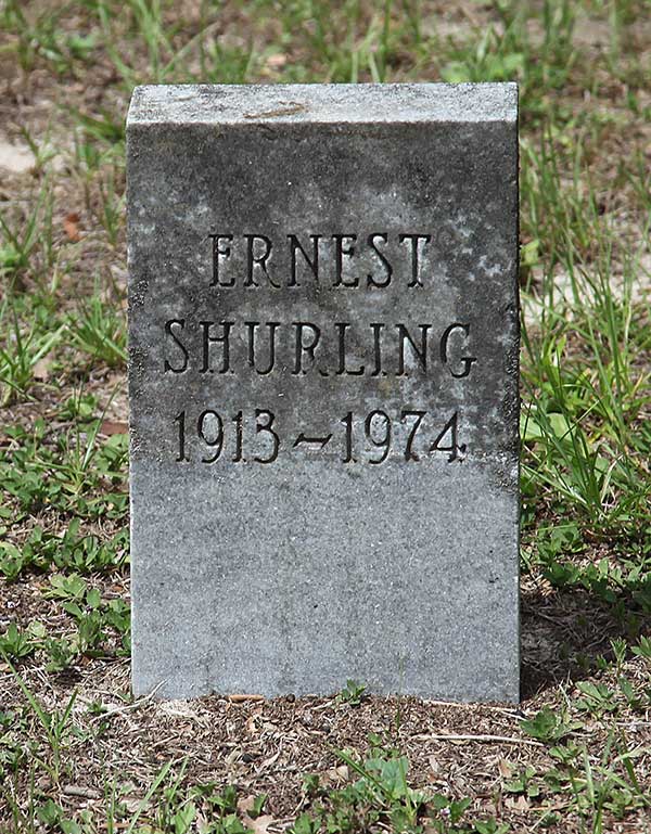Ernest Shurling Gravestone Photo