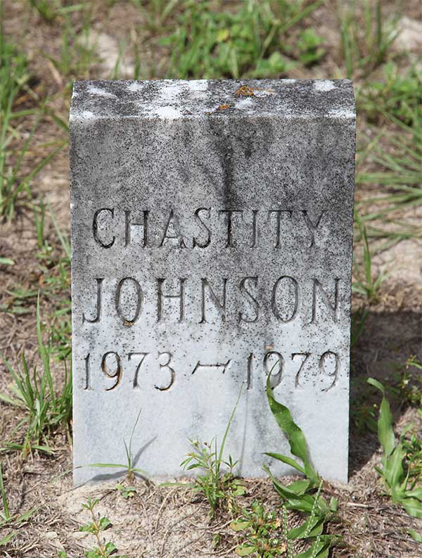 Chastity Johnson Gravestone Photo