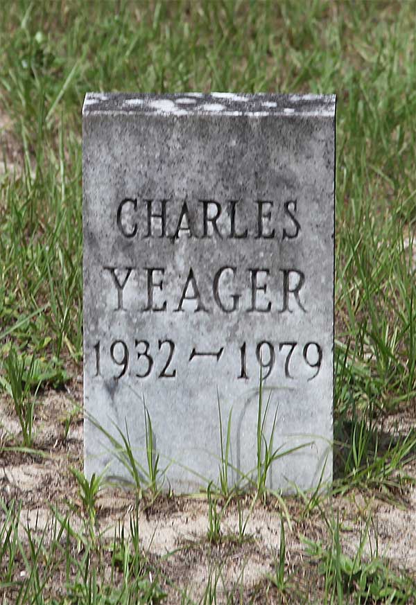 Charles Yeager Gravestone Photo