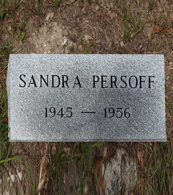 Sandra Persoff Gravestone Photo