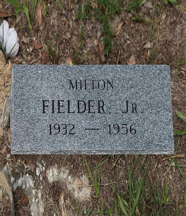 Milton Fielder Gravestone Photo