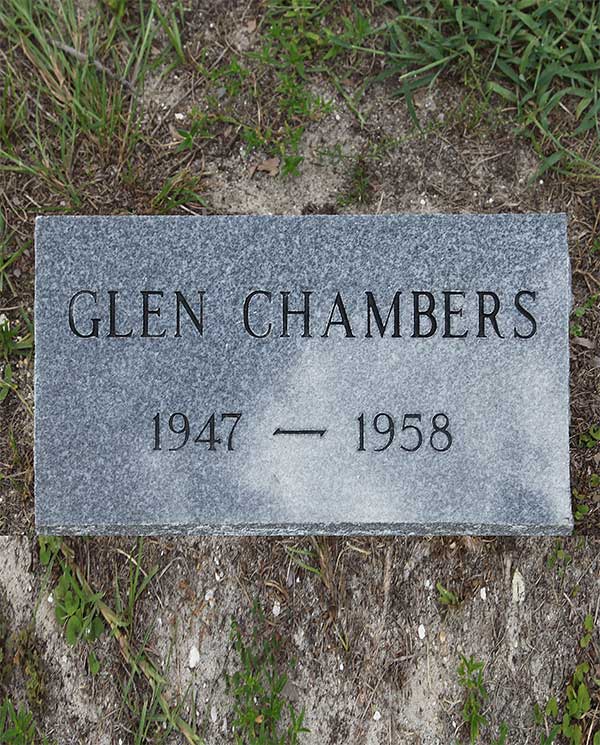 Glen Chambers Gravestone Photo