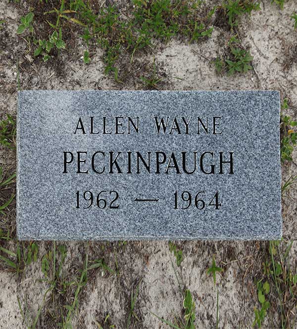 Allen Wayne Peckinpaugh Gravestone Photo