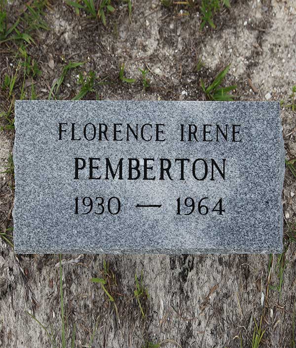 Florence Irene Pemberton Gravestone Photo