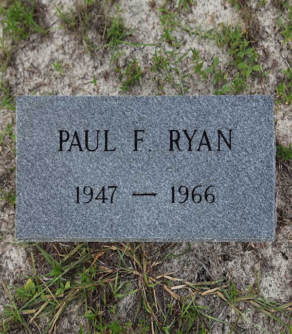Paul F. Ryan Gravestone Photo