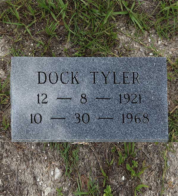 Dock Tyler Gravestone Photo