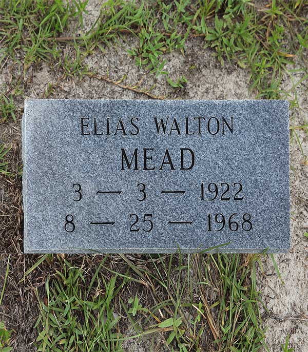 Elias Walton Mead Gravestone Photo