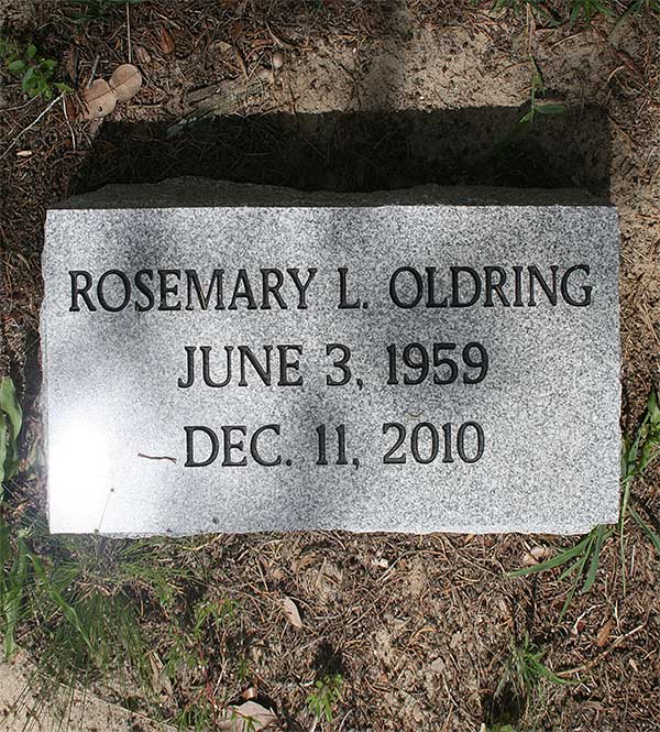 Rosemary L. Oldring Gravestone Photo