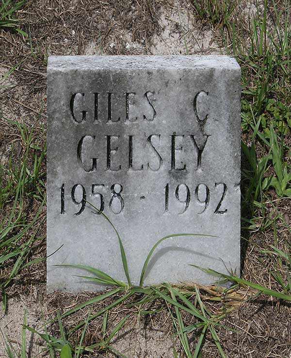 Giles C. Gelsey Gravestone Photo