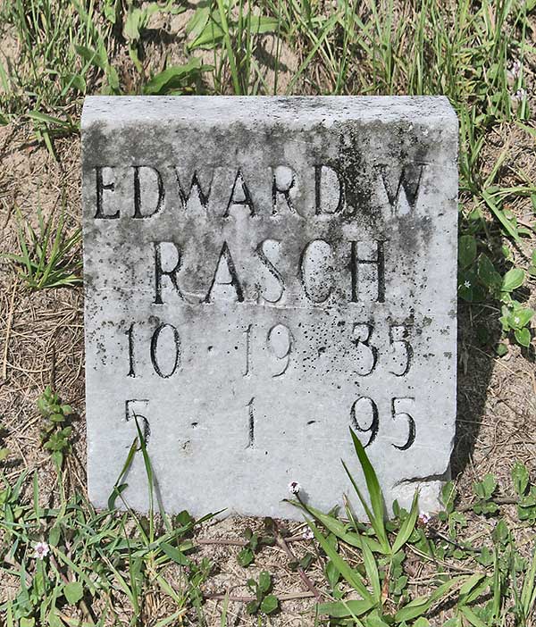 Edward W. Rasch Gravestone Photo