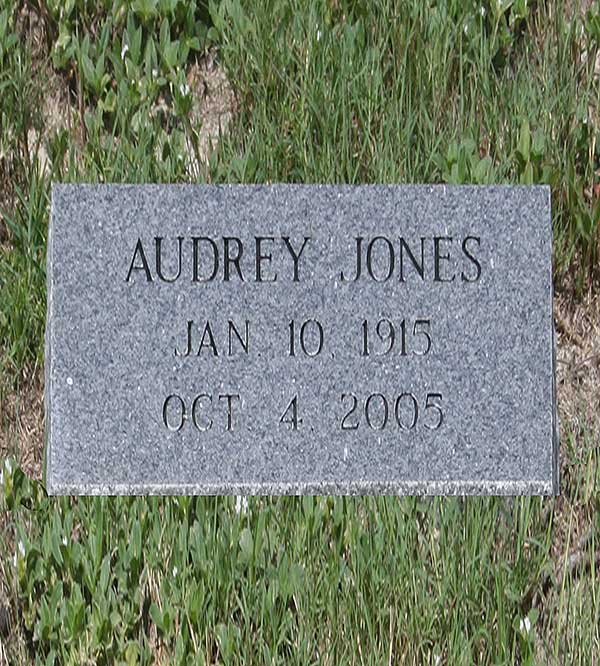 Audrey Jones Gravestone Photo