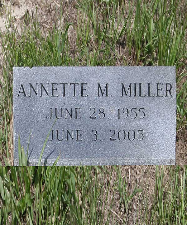 Annette M. Miller Gravestone Photo