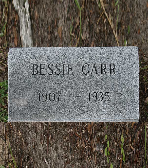 Bessie Carr Gravestone Photo