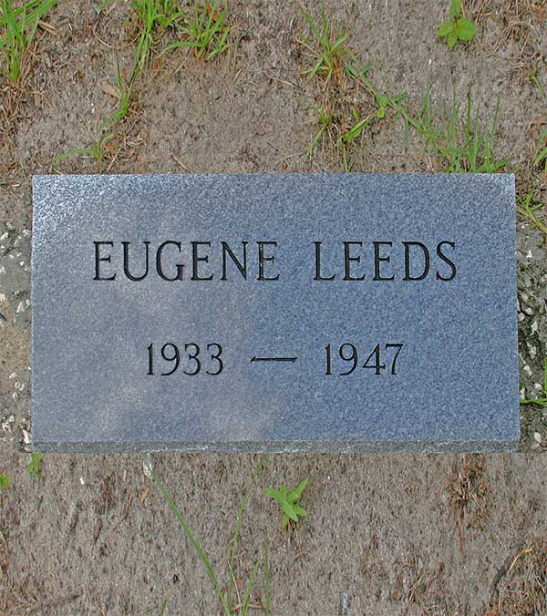 Eugene Leeds Gravestone Photo