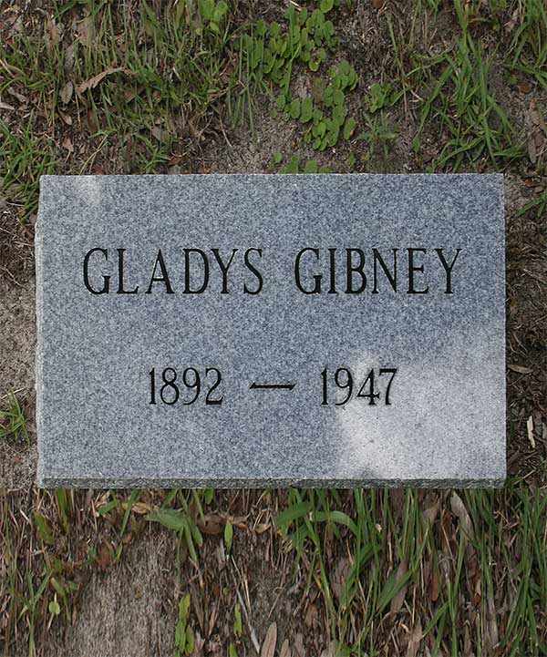Gladys Gibney Gravestone Photo