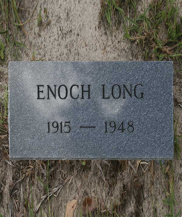 Enoch Long Gravestone Photo