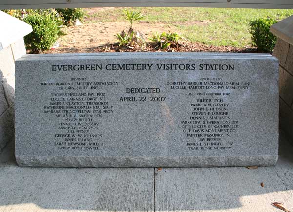  Visitors Station Dedication Stone Gravestone Photo