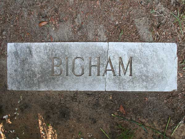  Bigham Gravestone Photo