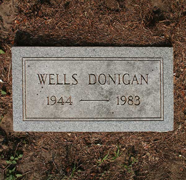 Wells Donigan Gravestone Photo