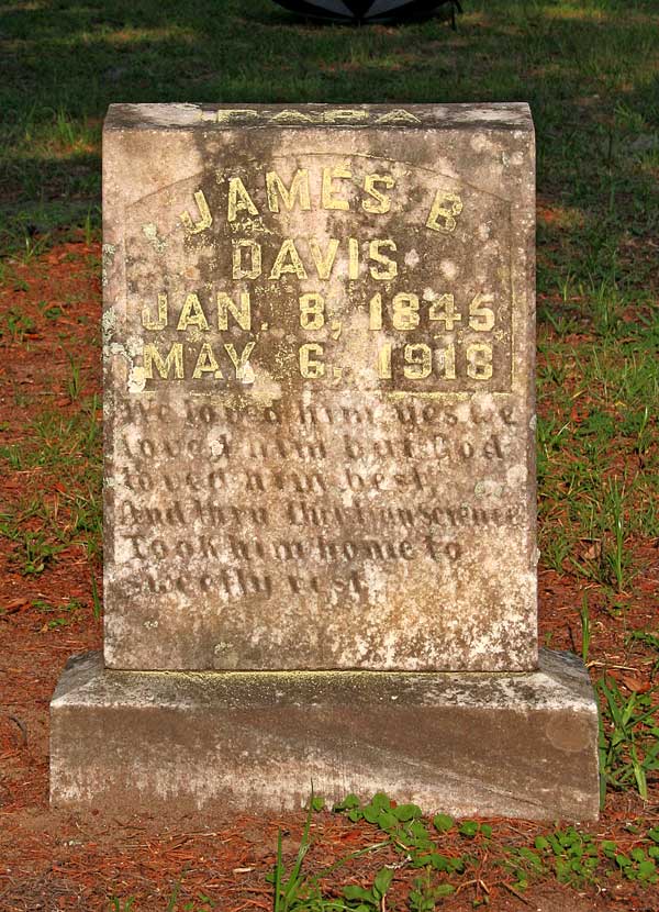 James B. Davis Gravestone Photo