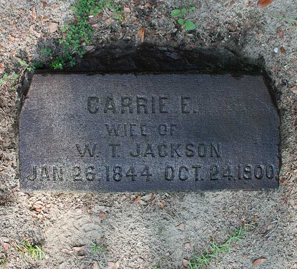 Carrie E. Jackson Gravestone Photo