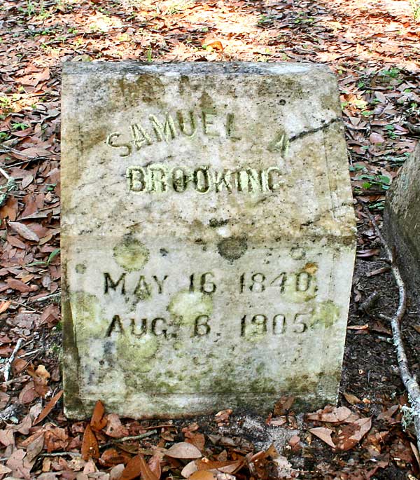 Samuel A. Brooking Gravestone Photo