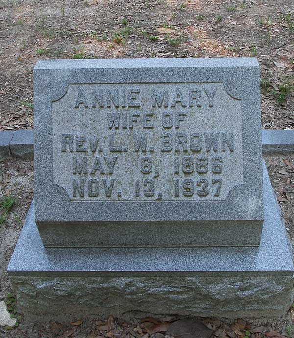 Annie Mary Brown Gravestone Photo