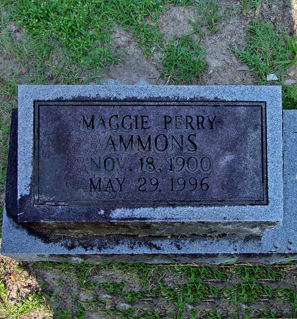 Maggie Perry Ammons Gravestone Photo