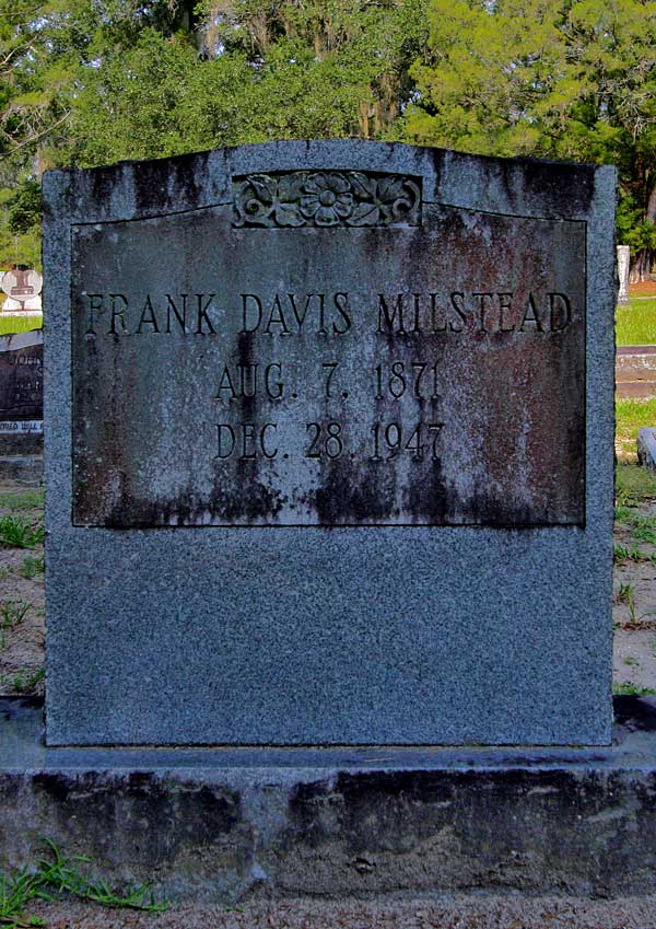 Frank Davis Milstead Gravestone Photo