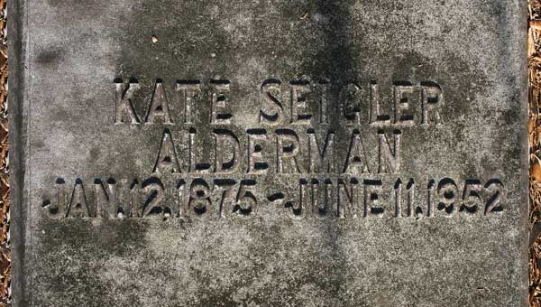 Kate Seigler Alderman Gravestone Photo