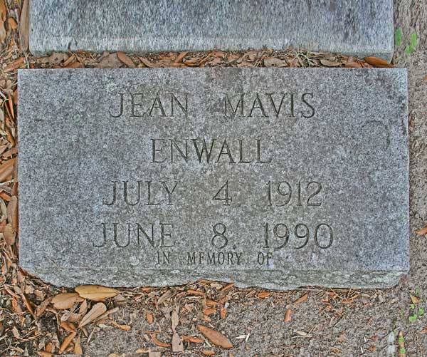 Jean Mavis Enwall Gravestone Photo