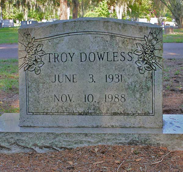 Troy Dowless Gravestone Photo