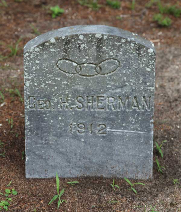 Geo. H. Sherman Gravestone Photo