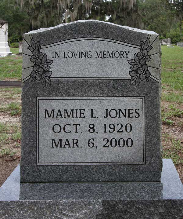Mamie L. Jones Gravestone Photo