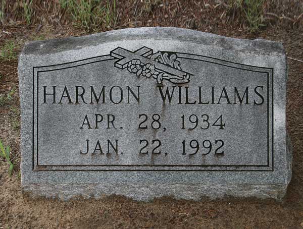 Harmon Williams Gravestone Photo