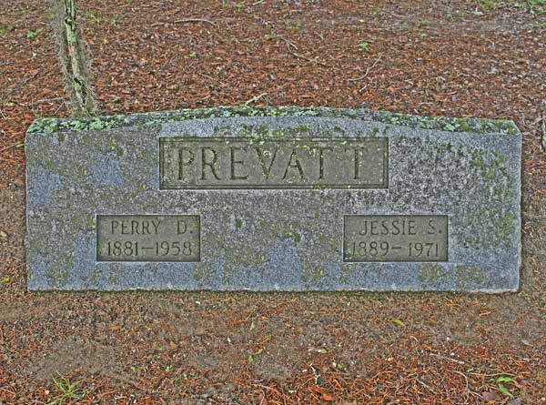 Perry D. & Lessie S. Prevatt Gravestone Photo