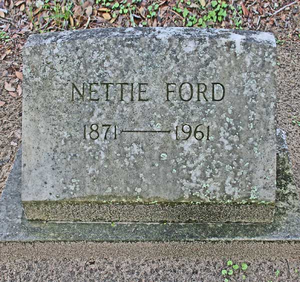 Nettie Ford Gravestone Photo
