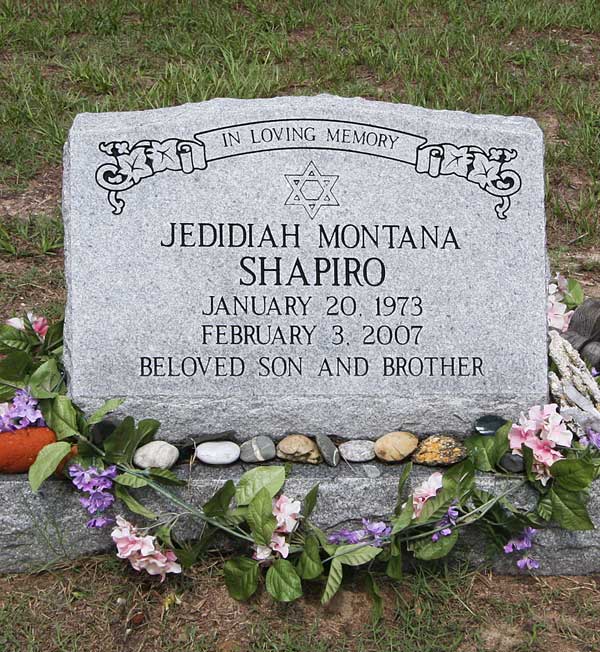 Jedidiah Montana Shapiro Gravestone Photo