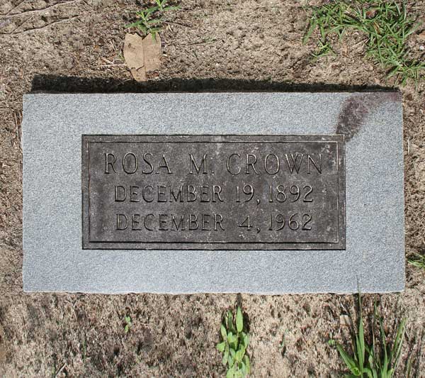 Rosa M. Crown Gravestone Photo