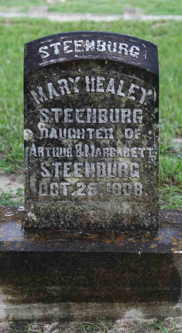 Mary Healey Steenburg Gravestone Photo
