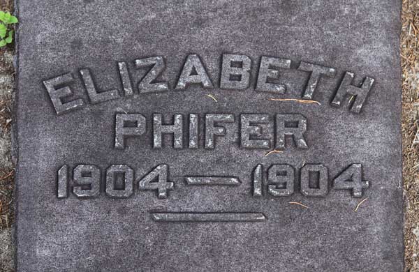 Elizabeth Phifer Gravestone Photo