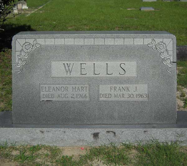 Eleanor Hart & Frank J. Wells Gravestone Photo