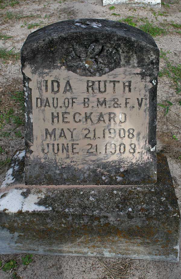 Ida Ruth Heckard Gravestone Photo