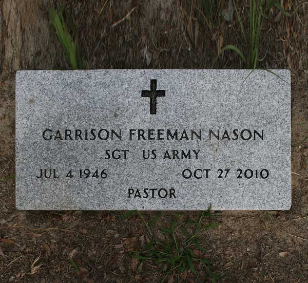 Garrison Freeman Nason Gravestone Photo