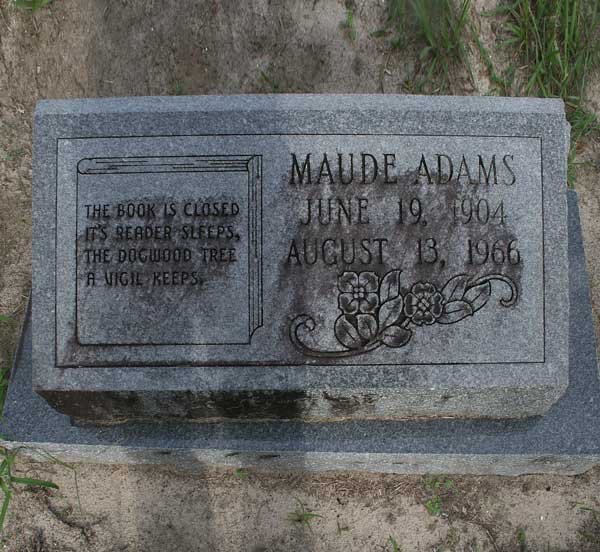 Maude Adams Gravestone Photo