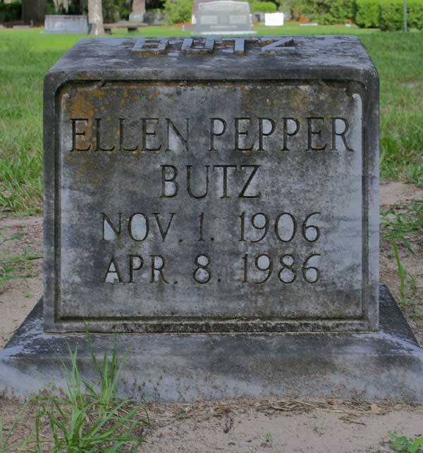 Ellen Pepper Butz Gravestone Photo