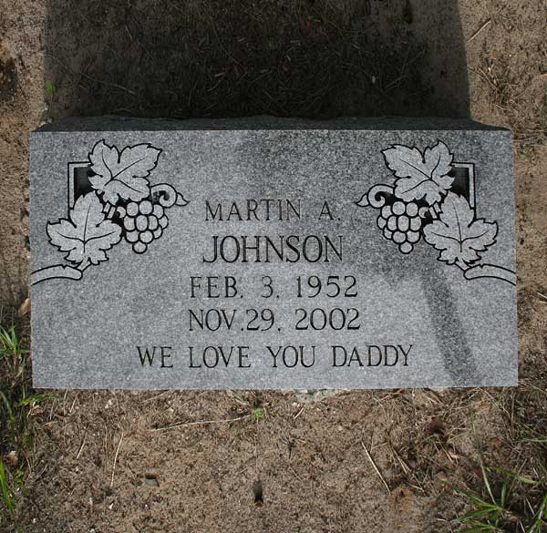 Martin A. Johnson Gravestone Photo