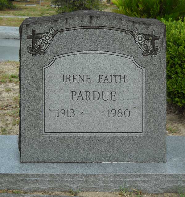 Irene Faith Pardue Gravestone Photo