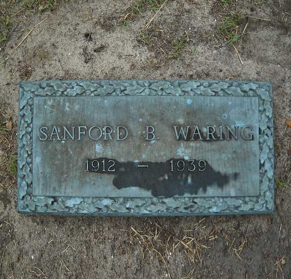 Sanford B. Waring Gravestone Photo